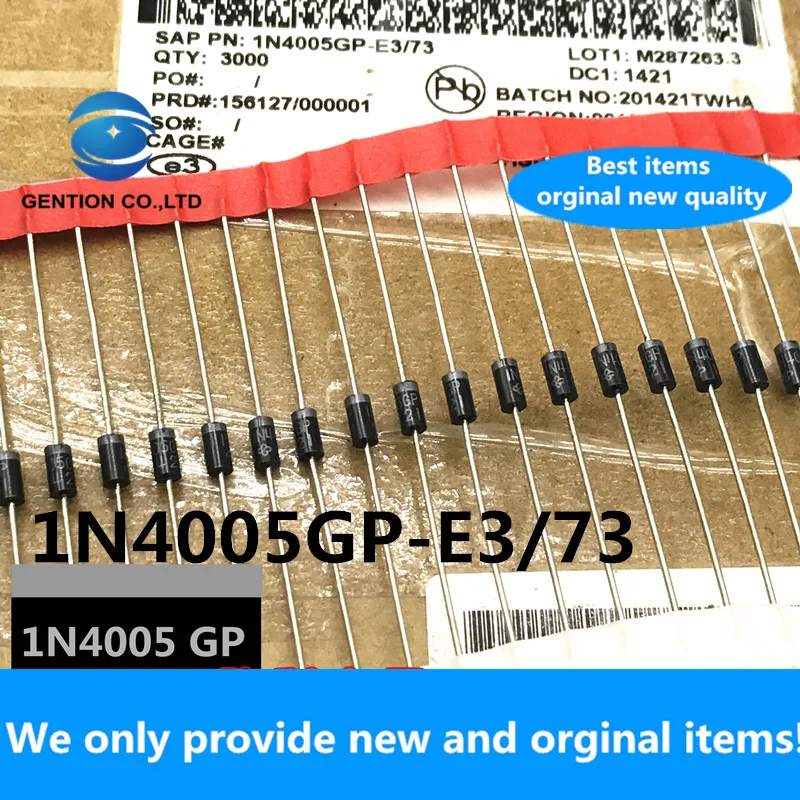 30 шт. 100% Новый оригинал 1N4005GP диод 1N4005 импортированный 1A 600V IN4005GP | Отзывы и видеообзор