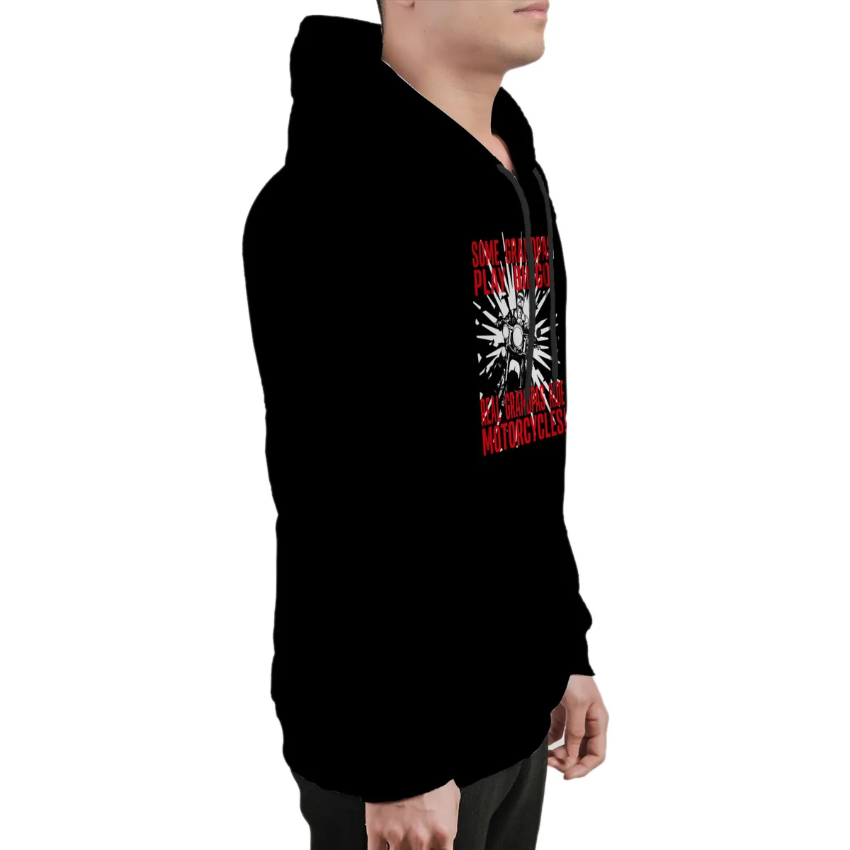 

Men's Hoodie Grandpas Play Bingo Real Rides Motorcycle Gift funnyCotton Fashion Games Anime Top quality Men Clothing 37416