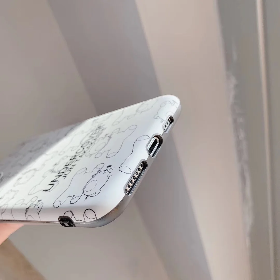 Роскошный японский медведь Франция уличная мода чехол для телефона iPhone 7 7plus 8 8plus