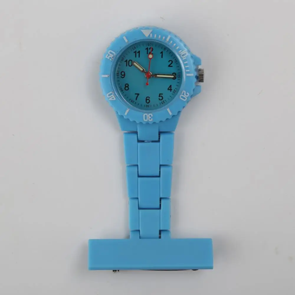 Лидер продаж модные карманные часы медсестры светящийся Круглый циферблат брошь