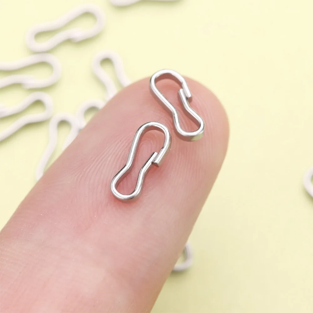 Металлическая мини-пряжка 9 мм 20 шт. цепочка с крючком для куклы сумки