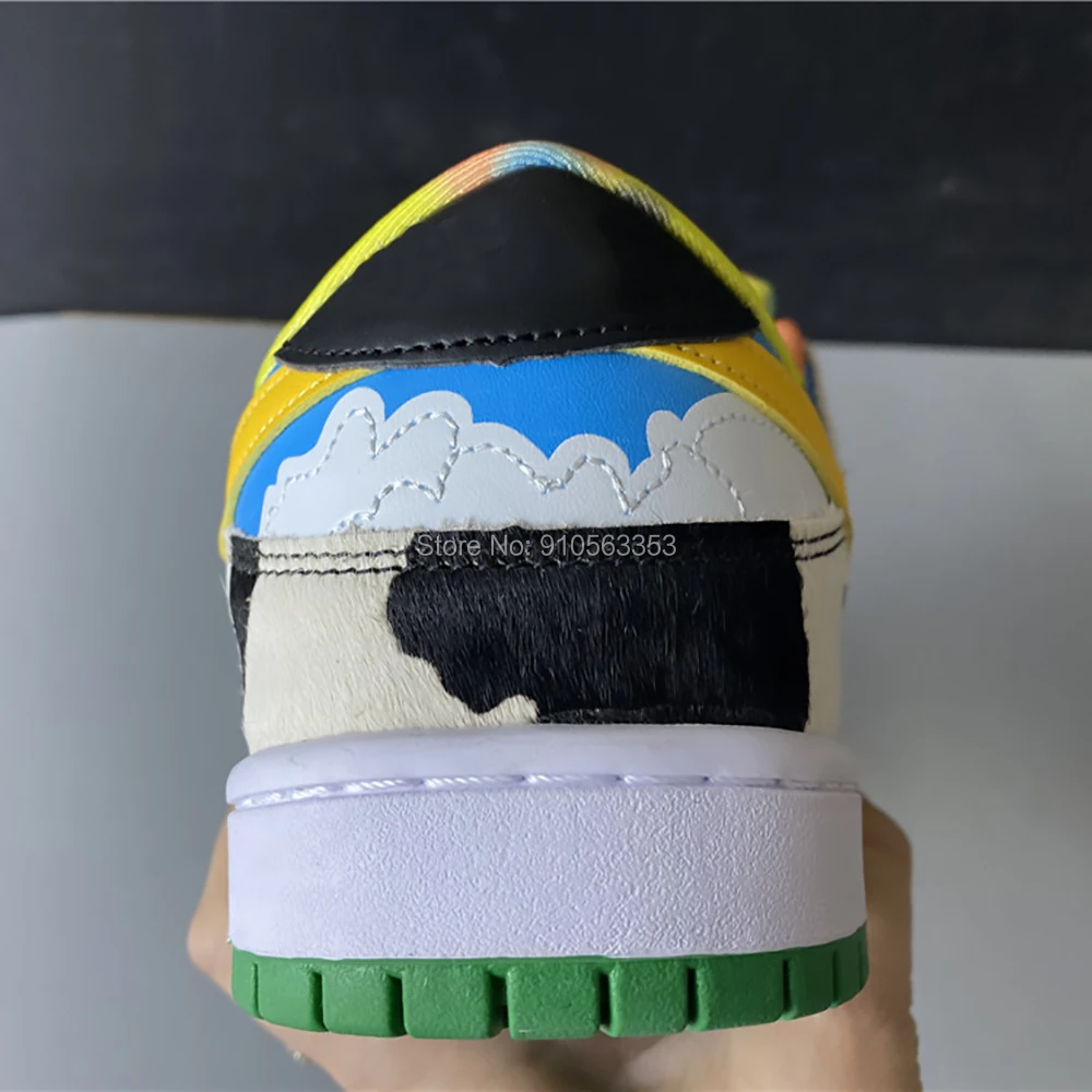 2020 newest ice cream Dunks low BEN JERRY CHUNKY DUNKY Black white cow horsehair vamp fashion RUNNING Shoes | Спорт и развлечения