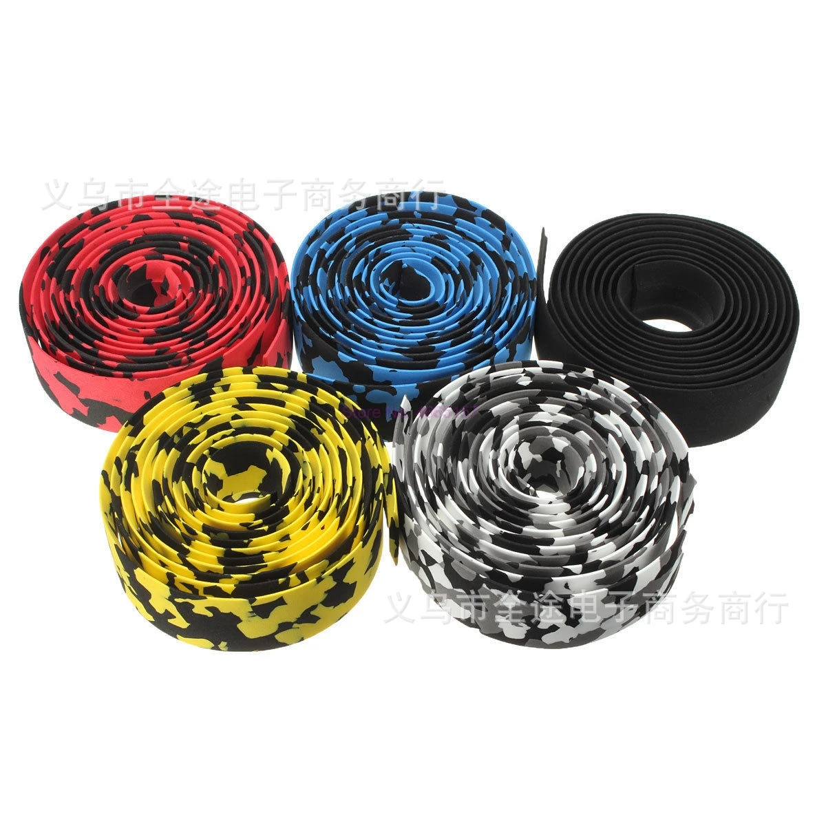 Рулонная обмотка руля для велосипеда "Camouflage" из коркового материала с защелками, 200 пар, 2 шт./пара, 17 цветов, доставка DHL.