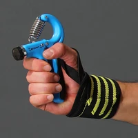 r shape adjustable hand grip sports strength countable exercise strengthener gripper spring finger pinch carpal expander