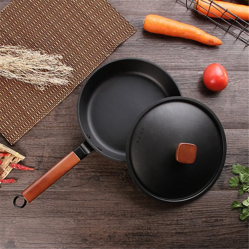 24 см мини приготовление пищи Жарка сковорода антипригарная чугунная кастрюля