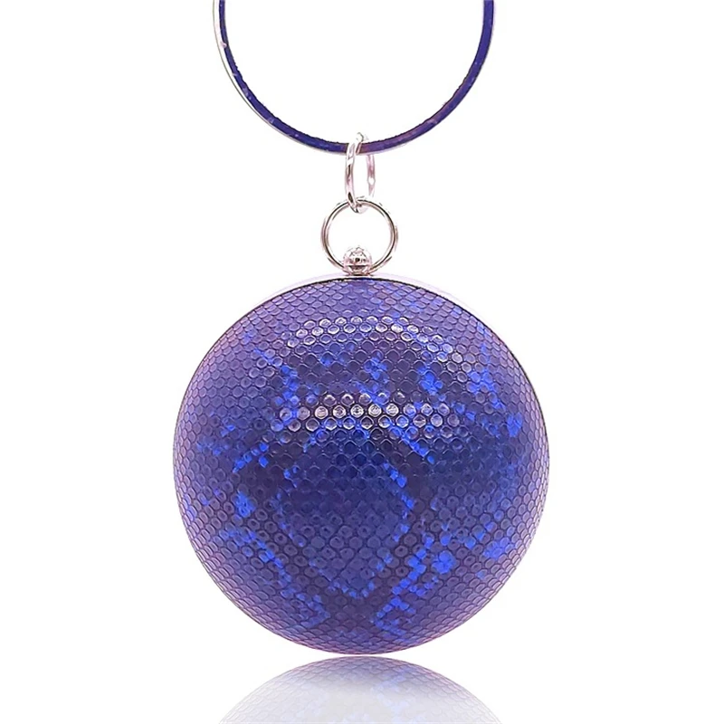 Luxy Moon Круглый клатч кошелек женская вечерняя сумка кожаная сумочка с текстурой