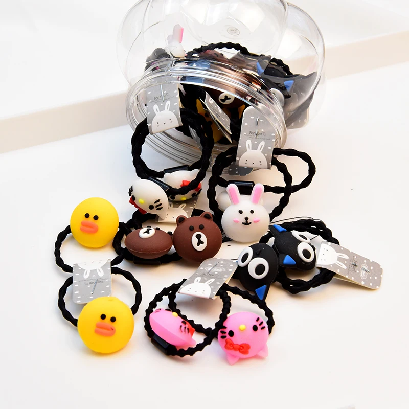 20/24 шт./компл. Подарочная коробка для девочек детские милые эластичные резинки