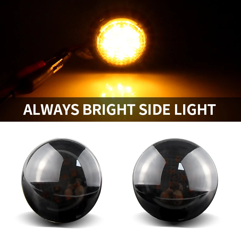 Динамический мигающий светодиодный боковой габаритный указатель поворота для