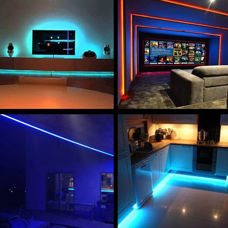 

Led Strip Light 12V SMD 5050 Rgb Led Lights For Room Decor TV Backlight Leds Lighting Flexible Ribbon Diode Tape With Control