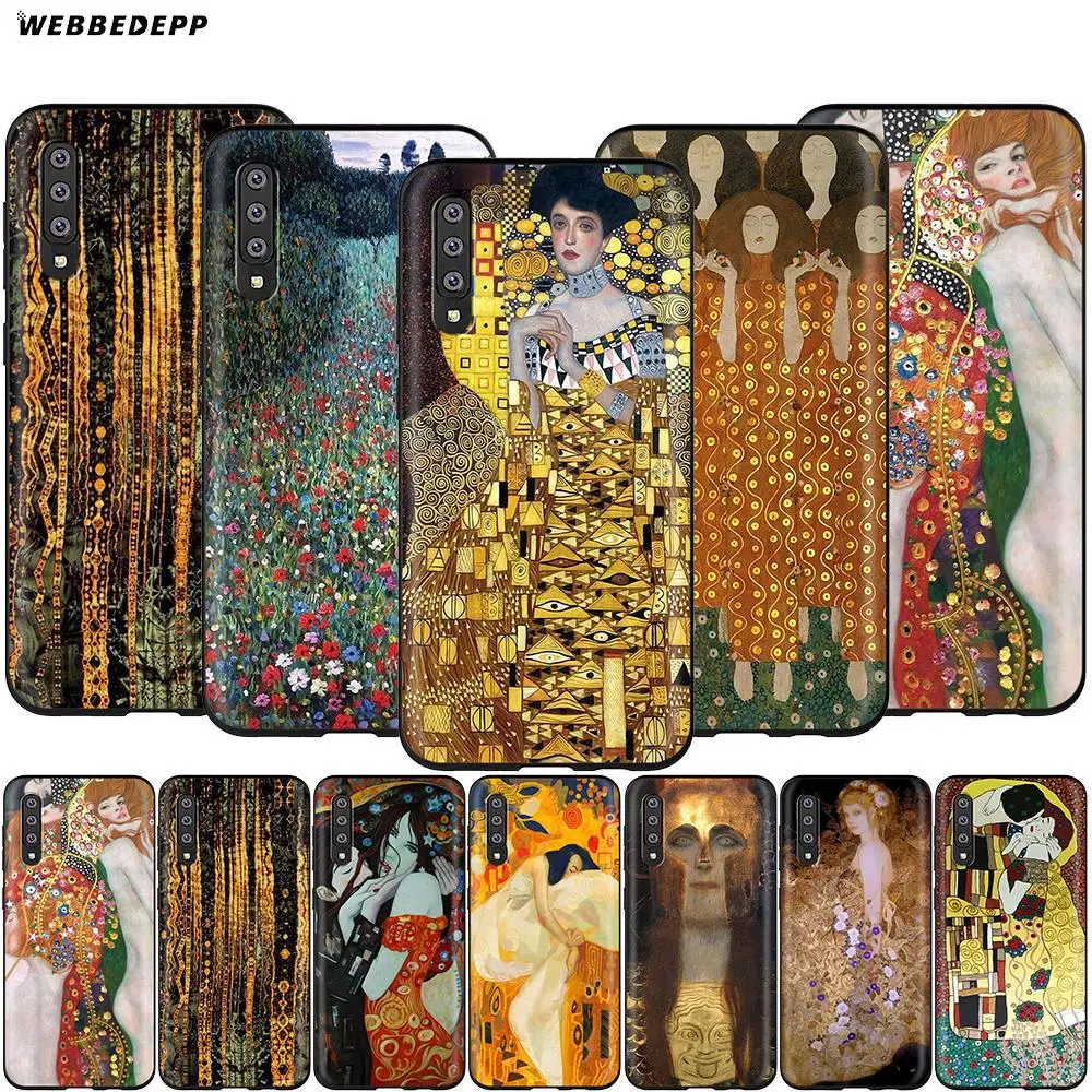 Webbedepp Gustav Klimt чехол для Samsung Galaxy A2 J4 J6 J7 Duo J8 Core Prime 2018 A20E A70S|Бамперы| |