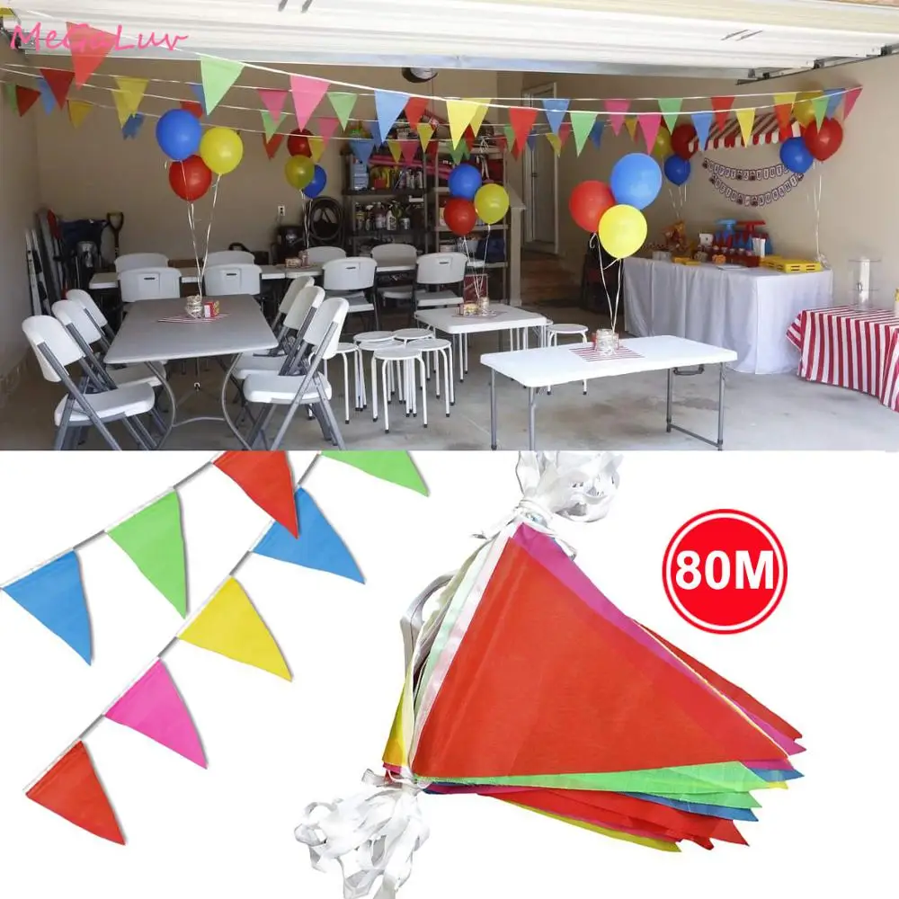 100/80 метров радужная ткань флажки выемка наружный баннер нейлоновый рекламный