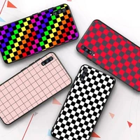 checkerboard plaid checked checkered phone case for samsung galaxy a 51 30s a71 soft silicone cover for a21s a70 10 a30 capa