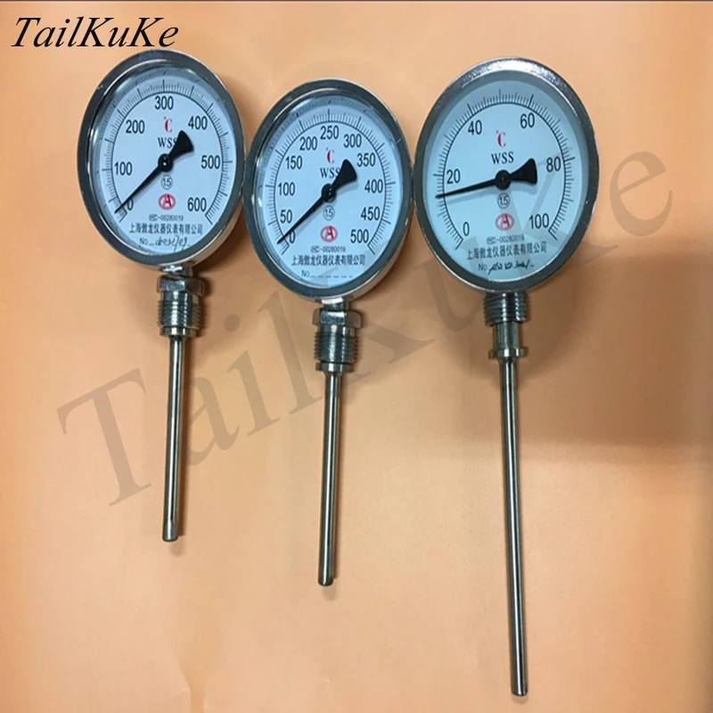 Биметаллический термометр стандартный промышленный котел из нержавеющей стали