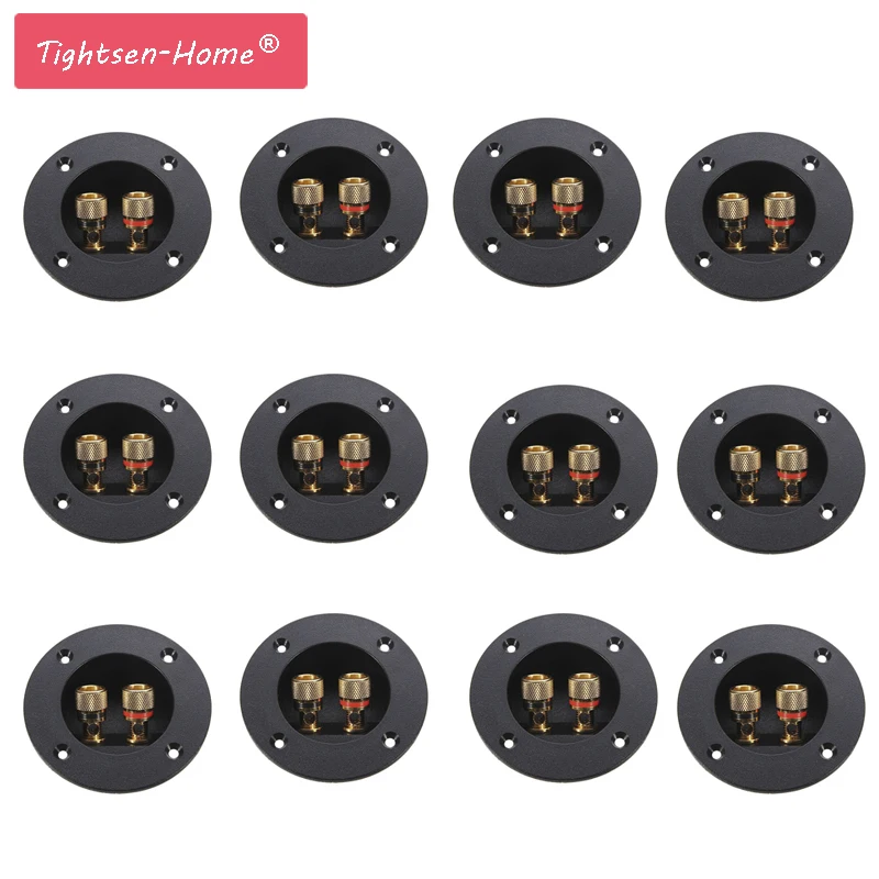 12 шт. Клеммная колонка круглая пружинная чашка сабвуфер штекер автомобильный