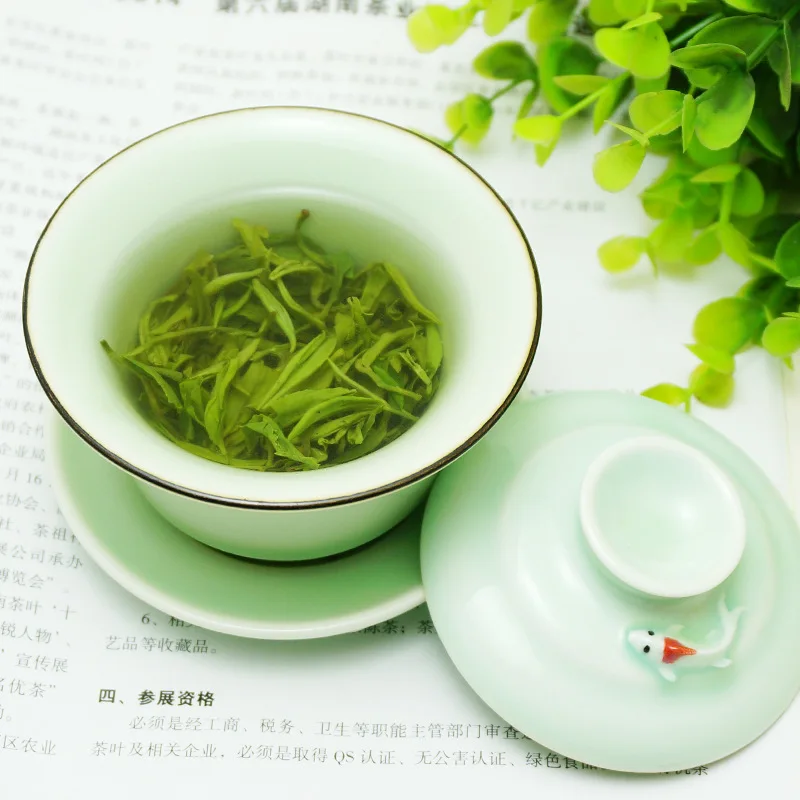T&eacute; Verde Huangshan Feng, t&eacute; chino Maofeng fresco de alta calidad para perder peso, 2021g, 250-4