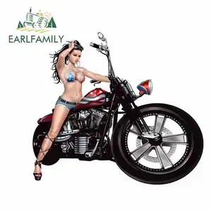 EARLFAMILY, сексуальный бюстгальтер для девушек, Лидер продаж, наклейка на окно, бампер, забавная наклейка JDM для автомобиля