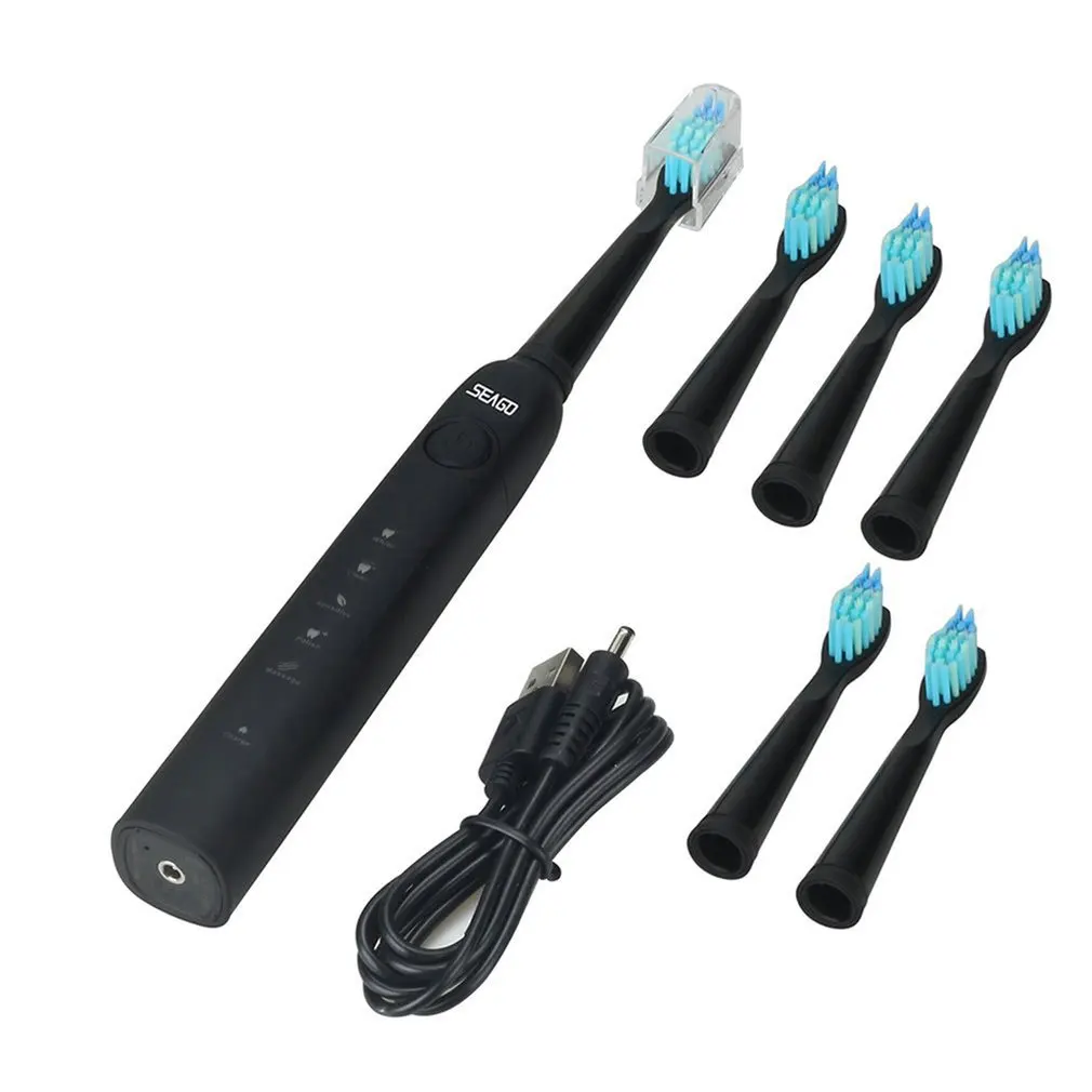 

1/5 Pcs Seago Toothbrush Heads Soft Bristle Dupont Replacement Brush Head Sonic Toothbrush Hygiene Care heads for Seago