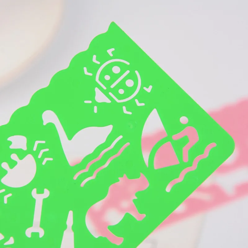 4 шт./компл. яркие цветные шаблоны для рисования линейка подарок канцелярские