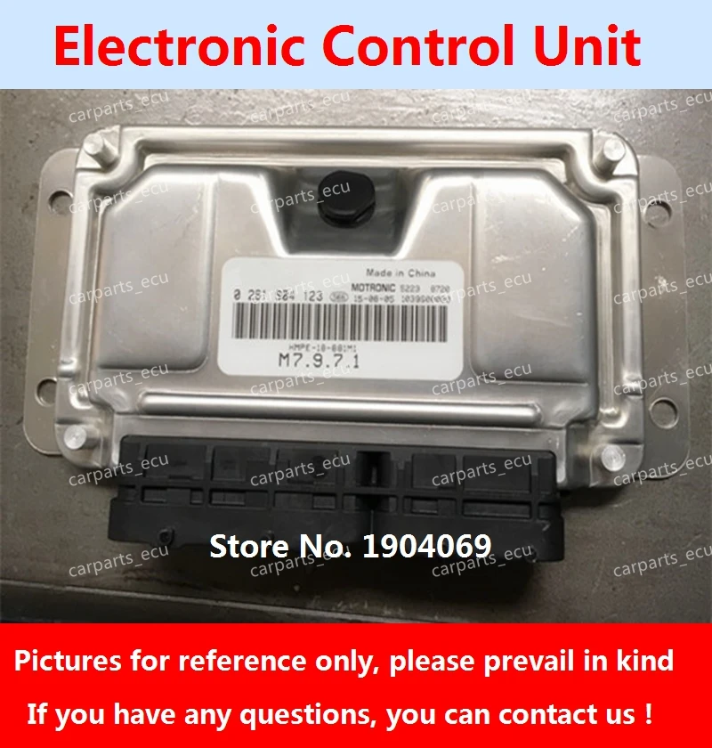 Материнская плата двигателя 0261S04123 флэш-память ECU F01R00DA67 F01RB0DA67 0261B09312 для