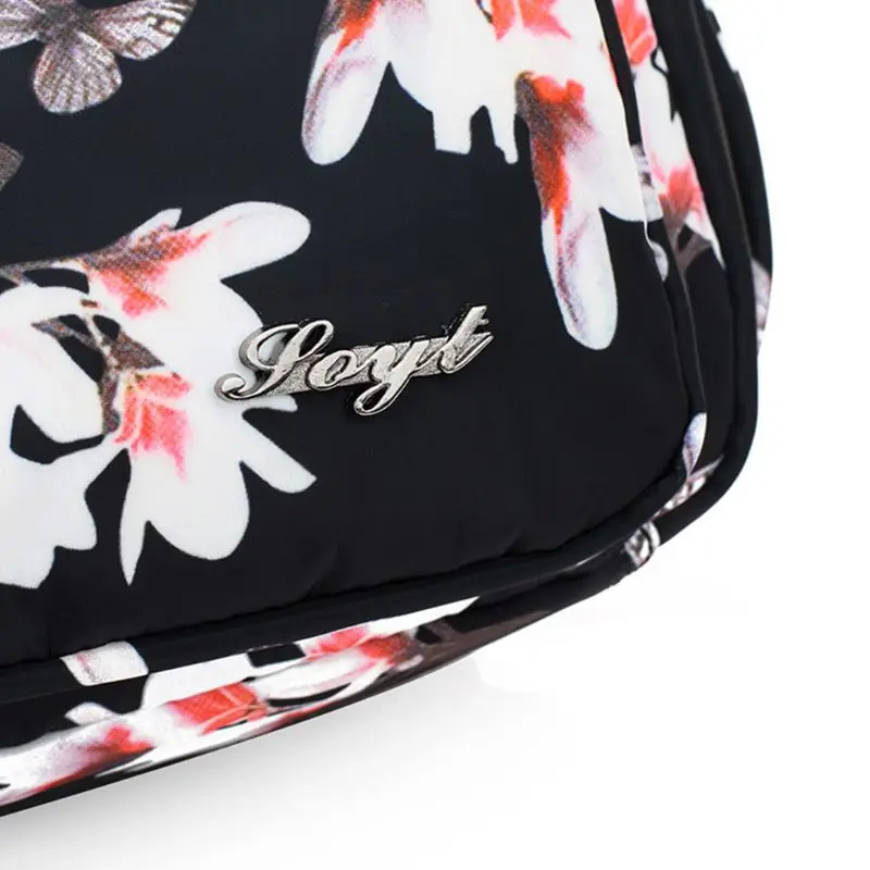 

Nylon Floral Multi-Pocket Crossbody Purse Bags for Women Travel Shoulder Bag J60D