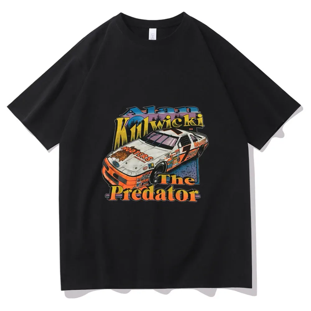 

1992s Alan Kulwicki The Predator Tshirt Mens Fashion Car Graphics Print T Shirts Men Women Personality Hip Hop Tee Short Sleeve