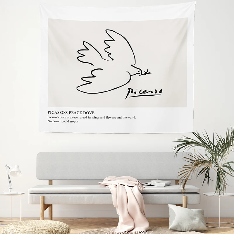 Настенный гобелен с рисунком мандалы Пикассо коврик для йоги Декор дома|Гобелен|
