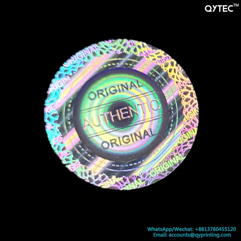 

100 шт. 20x20 мм круг оригинальная анти-поддельная гарантия VOID защитная печать 3D золотая голографическая наклейка с серийным номером