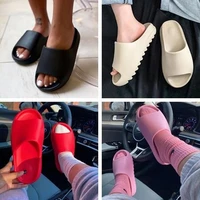 2021 menwomen summer slides breathable cool beach sandals flip flops fish mouth men slippers lightweight bone white plus