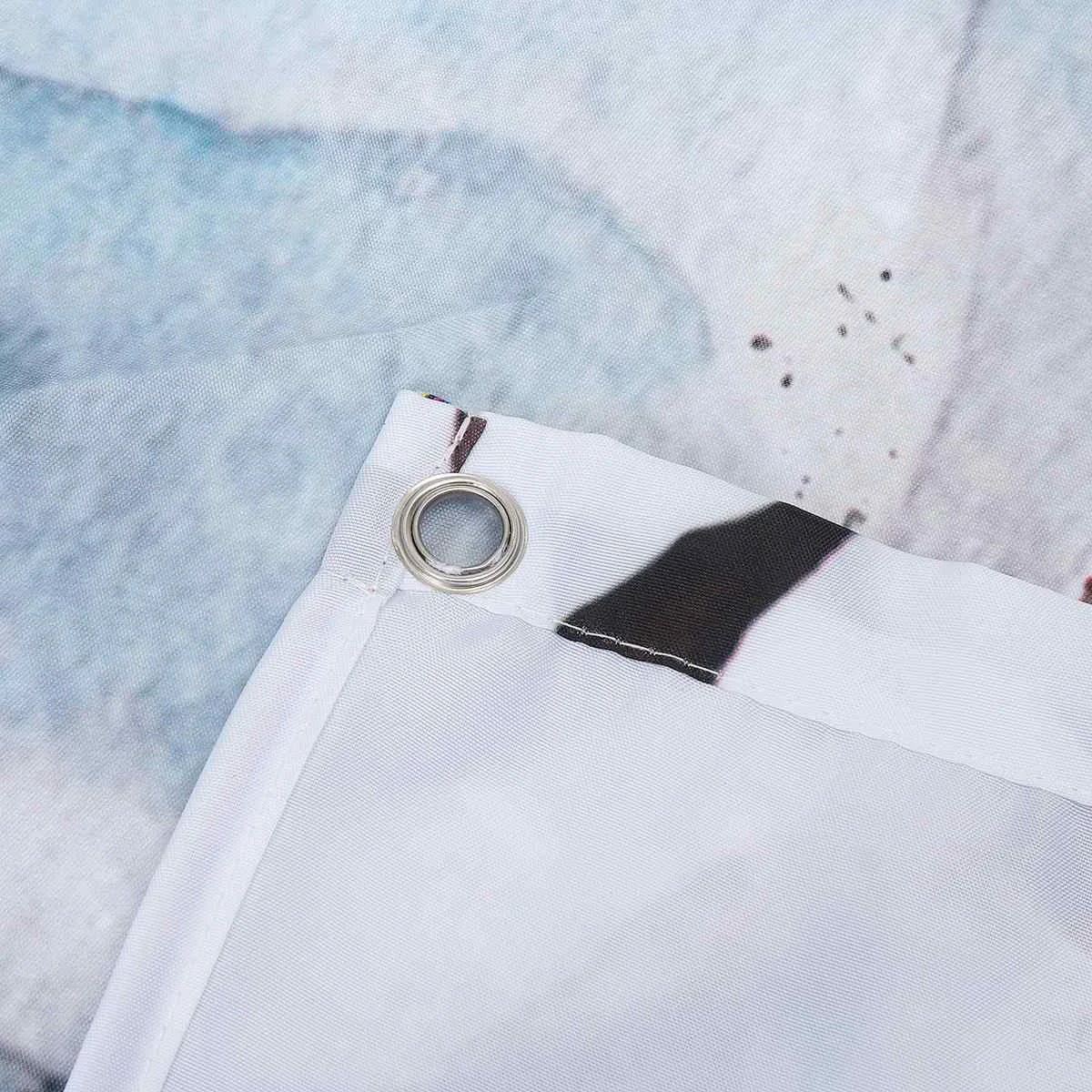 

4PCS Flowers Trees Shower Curtain Floral Sets Non-Slip Rugs Toilet Lid Cover Bath Mat Waterproof Bathroom Curtains