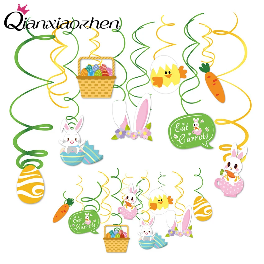 

Qianxiaozhen 30 шт. украшения для пасхальных яиц деревянные яйца подвесные пасхальные поделки счастливые пасхальные украшения для дома