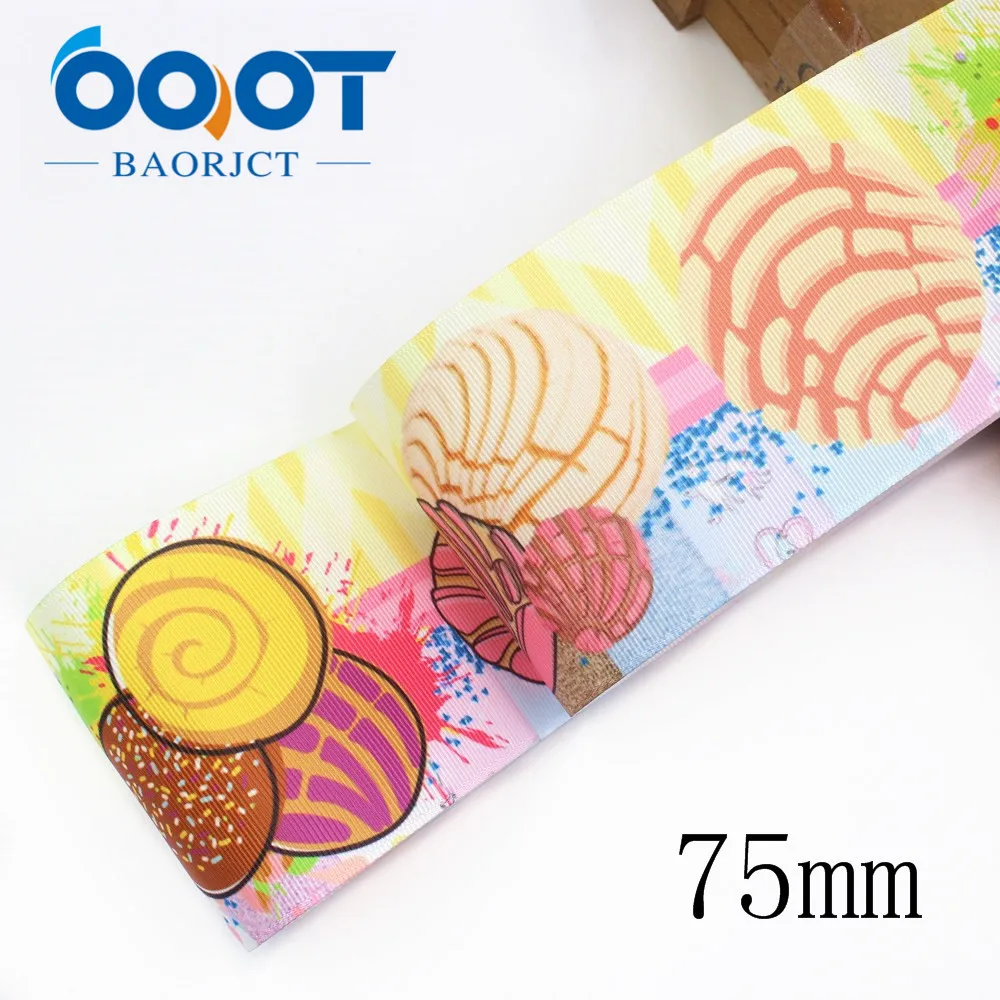 OOOT BAORJCT I-19912-2156, 75 мм 10 ярдов мультфильм термотрансферные печатные корсажные ленты, ленты ремесла, лук кепки DIY аксессуары