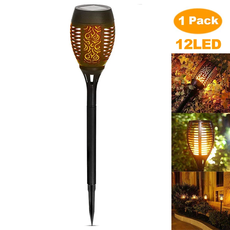 

12LED Solar Garden Light Flickering LED Landscape Light IP65 Waterproof Lawn Lamp Path Lighting Solar Outdoor Light