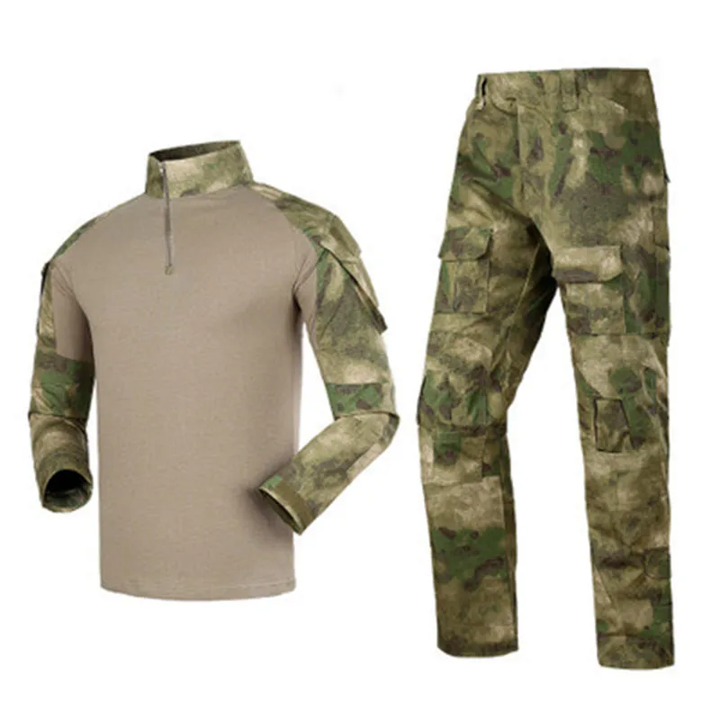 

Men Military Airsoft Paintball BDU Uniform Combat Frog Tactical Desert Digital Desert camouflage set Without protective gear