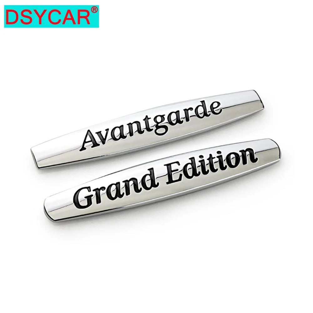 

DSYCAR 1Pcs 3D Metal grand edition avantgrde Car Side Fender Rear Trunk Emblem Badge Sticker Decal for Mercedes-Benz Car Styling