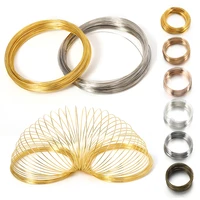 100 loops memory beading steel wire loop circle 5560115mm for beading bangle bracelet making diy jewelry making wholesale