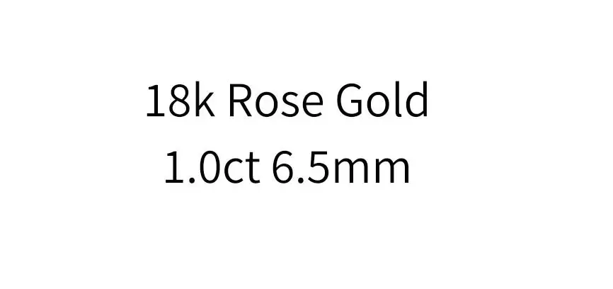 rose 1.0ct 1ct 6,5 мм VVS1 DEF круглая огранка 18 К Желтое Белое золото кулон Муассанит с 18 К золотой цепочкой ожерелье для женщин в изящных ювелирных изделиях - Цвет камня: rose 1.0ct