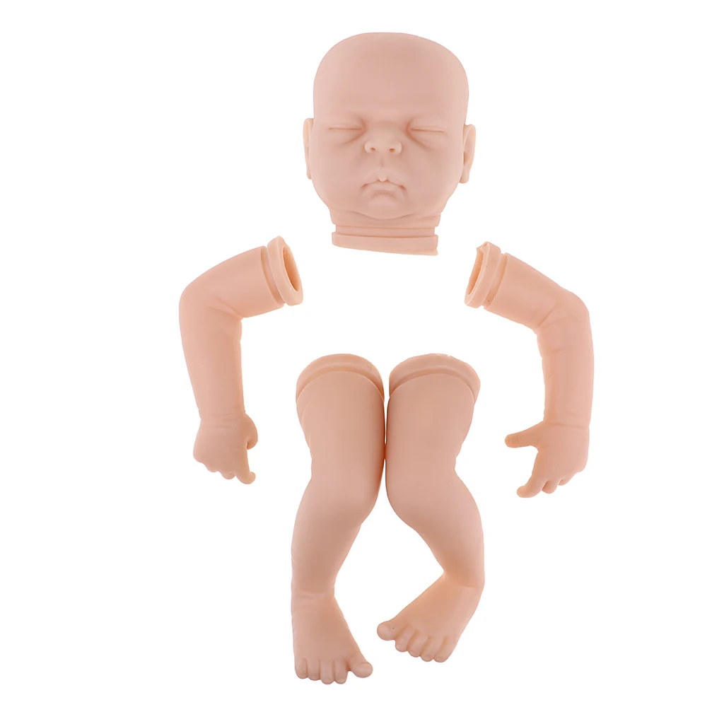 

20'' Neborn Baby Kits Silicone Vinyl Head Arms Legs For Neborn Baby Dolls #1