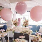 Латексные воздушные шары Macaron 5-36 дюймов, белый, зеленый, синий, розовый баллон гелия для будущей мамы, дня рождения, вечерние ринки, свадьбы, украшения Globos для мероприятий