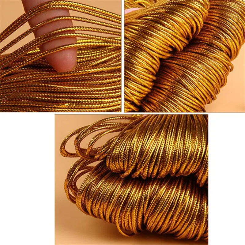 

Лента блестящая Рождественская Свадебная декорация торт День рождения конфетная коробка упаковка обертывание ленты DIY аксессуары сумки полиэстер круглая веревка