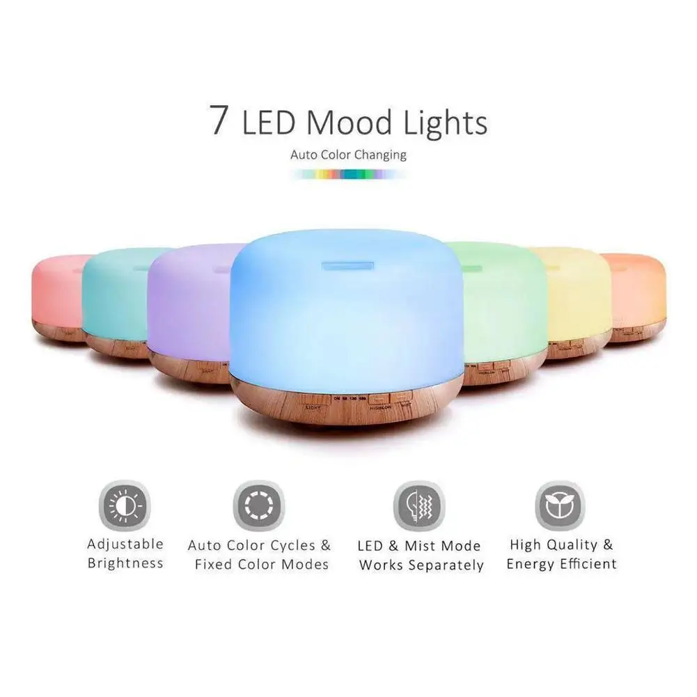 

Portable Air Humidifier 500ml Ultrasonic Aroma Essential Oil Diffuser Aromatherapy Purifier Aromatherapy For Car Home 7 Color