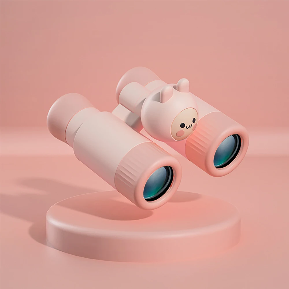 

Binoculars Telescope Rubber Children Colorful Telescope Fixed Zoom Anti-Skid Portable Field Glasses Gifts For Children