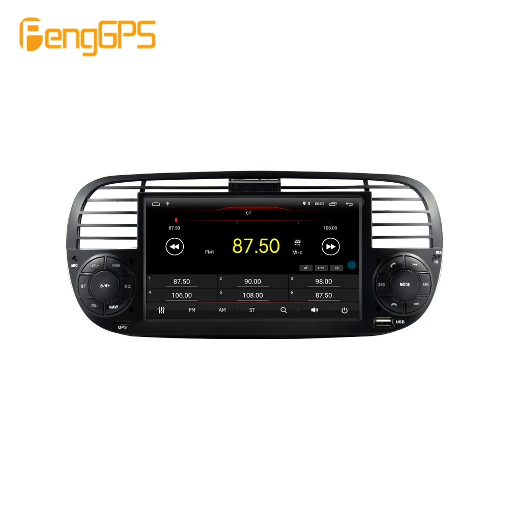 Android9.0 Автомобильный gps мультимедийный DVD плеер для FIAT 500 2007 2008 2009 2010 gps навигация Авто Радио стерео с поддержкой Wi-Fi bluetooth радио