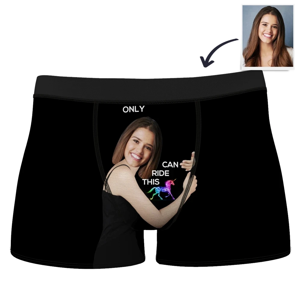 Custom Man Boxers Personalised Underwear Photo To Your Boyfriend Image Slogan | Мужская одежда
