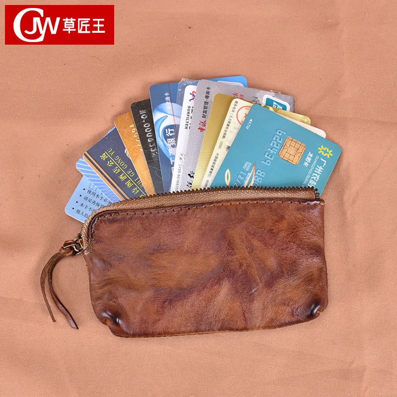 Кошелек Zero мужской кожаный маленький кошелек новинка 2019 короткая простая мини