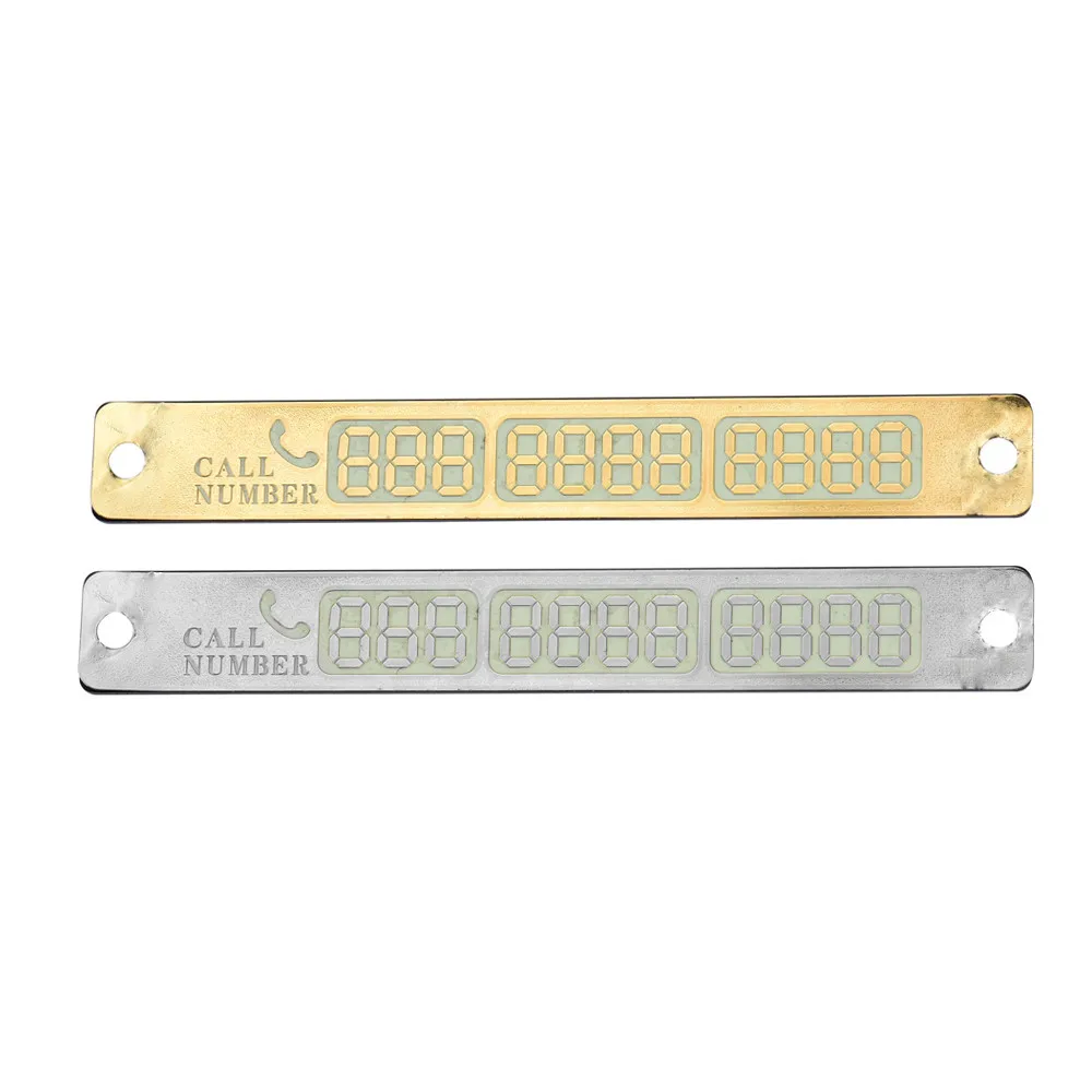 Car Sticker Parking Card Luminous Temporary Telephone Phone Number Notification Night Sucker Plate Styling Sign #N |