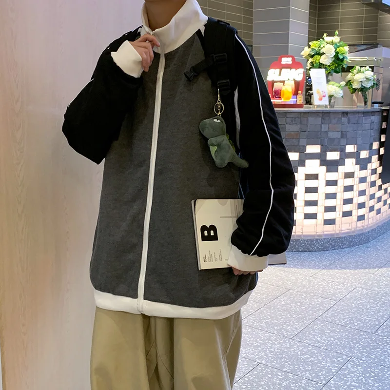 

Hoodie Men Solid Color Plus Size Hoodeds Sweatshirts Men Clothing Baggy Gray Hoody Streetwear Clothes Tops 2020 Zipper Hoodie