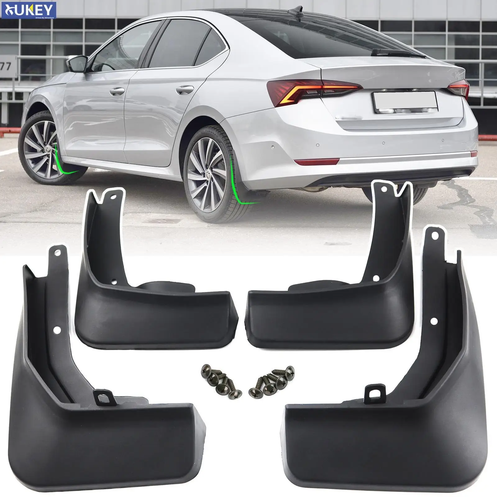 

Set Car Mudflaps For Skoda Octavia NX A8 RS Sedan Liftback combi 2020 2021 2022 Mud Flaps Splash Guards Mudguards Protector