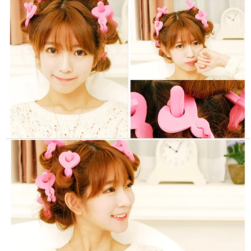 6 шт. Популярные DIY бигуди Волшебные Инструменты для волос грушевидные локоны