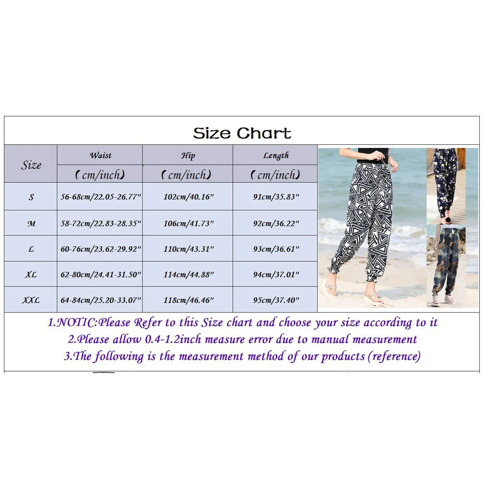 

New Fashion Trousers Women's Breathable Geometric Printed Casual Pants Trousers Bohemian Beach Bloomers Outdoor Pantalones