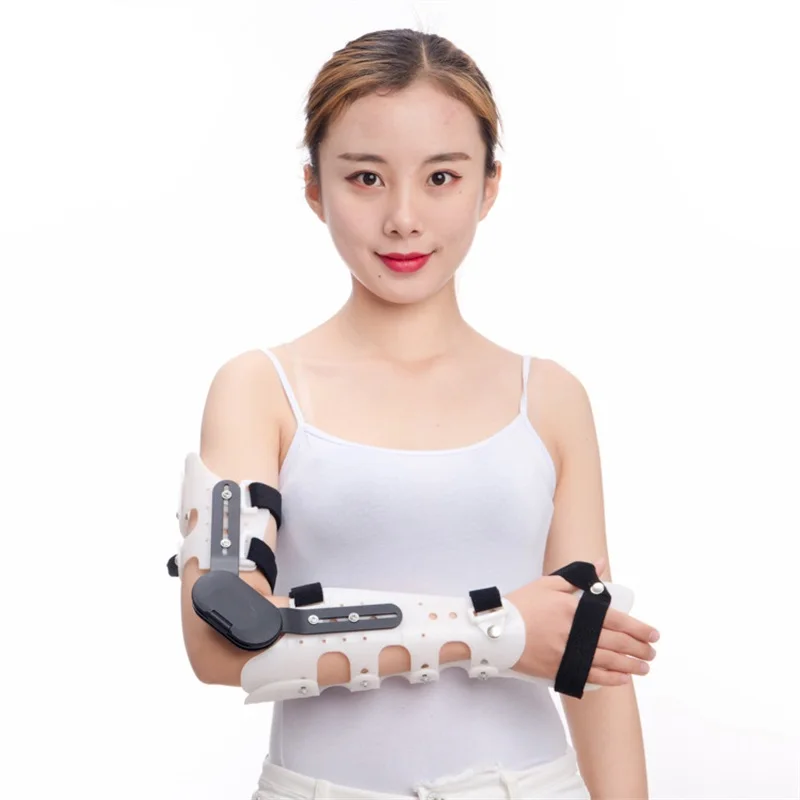 Adjustable elbow joint fixation brace, wrist, palm, forearm, upper arm, forearm, lower radius fracture reduction